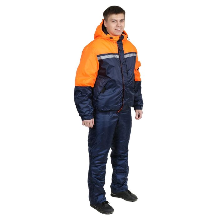 Костюм утеплённый "Стим", размер 56-58, рост 170-176 см, цвет оранжевый