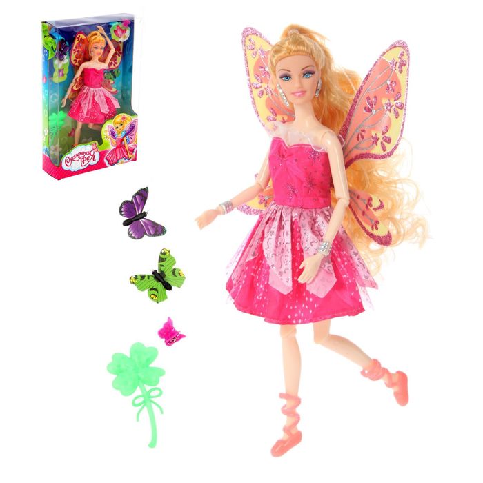 Кукла шарнирная "Фиалка" с аксессуарами, МИКС