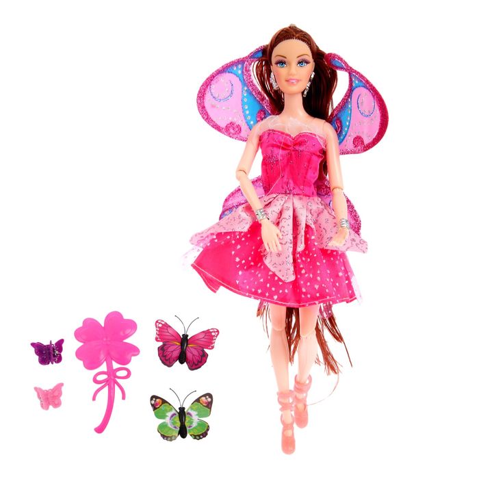 Кукла шарнирная "Фиалка" с аксессуарами, МИКС