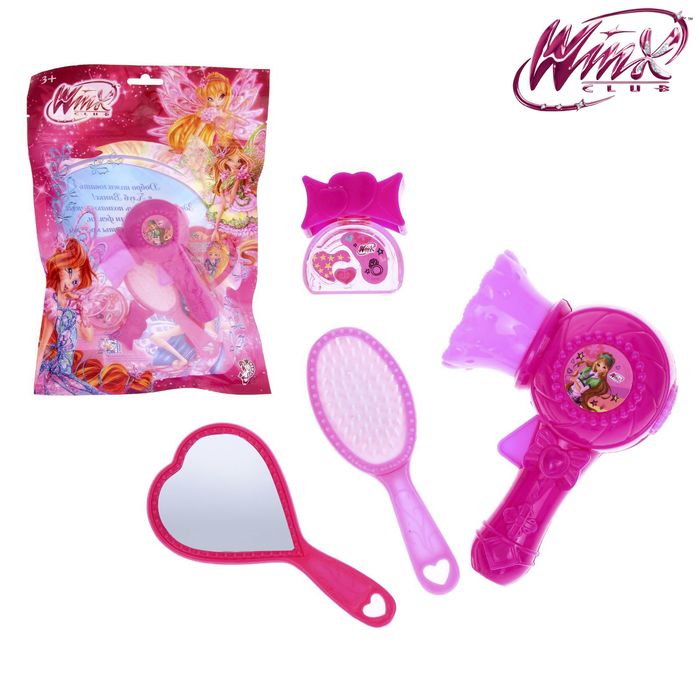 Набор для игры в парикмахера "Стильная причёска-1", феи ВИНКС, 4 предмета