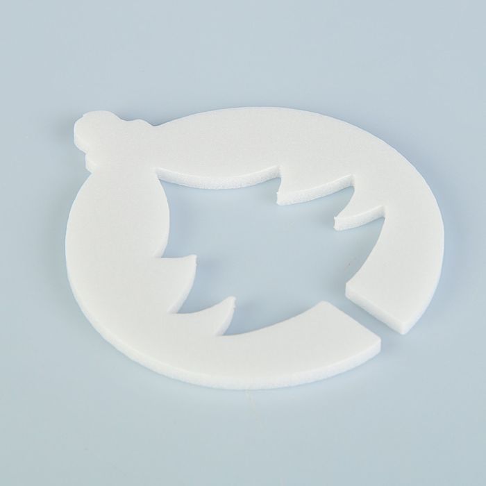 Форма из пенопласта "Шар с ёлочкой", 10 х 0.3 см, набор 10 шт