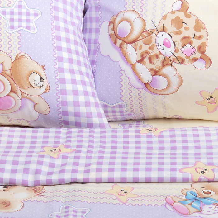 Постельное бельё 1,5 сп. Миланика «Сладкий сон», размер 143х215 см, 145х214 см, 70х70 см-2 шт., бязь, 125 г/м²