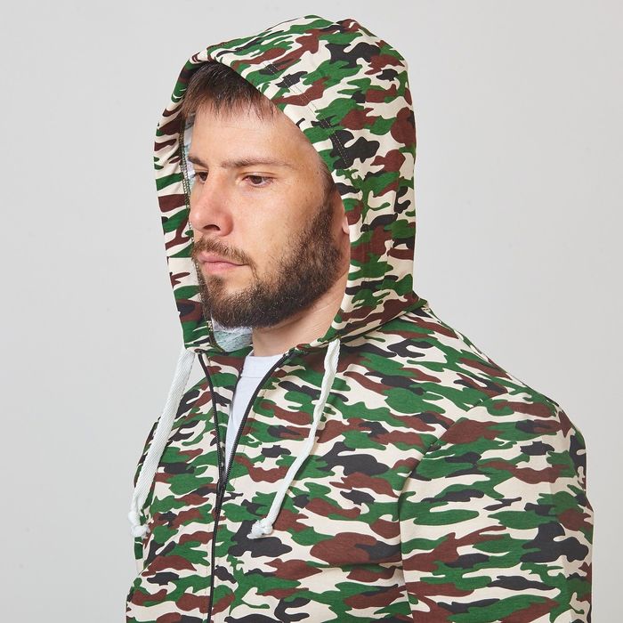 Толстовка мужская 310/1, цвет камуфляж, рост 176, размер 50