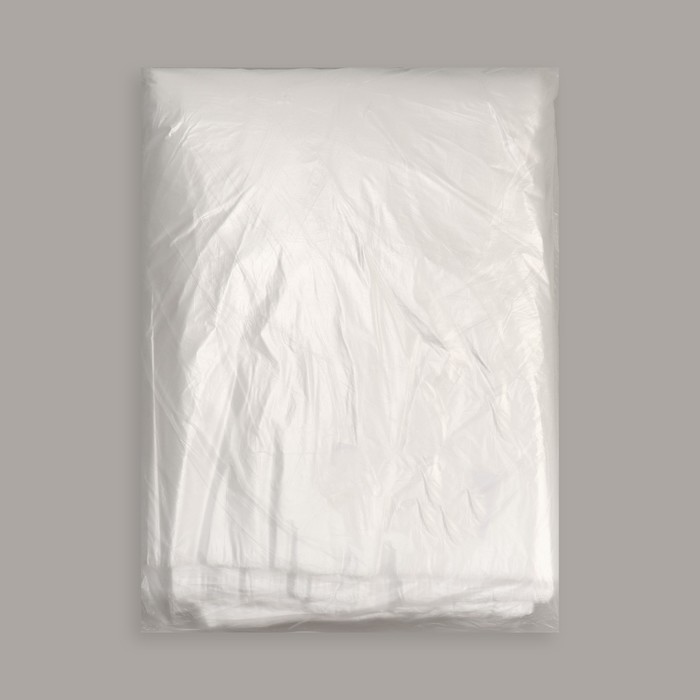 Пеньюар парикмахерский, одноразовый, плотность 8 мкм, цвет прозрачный