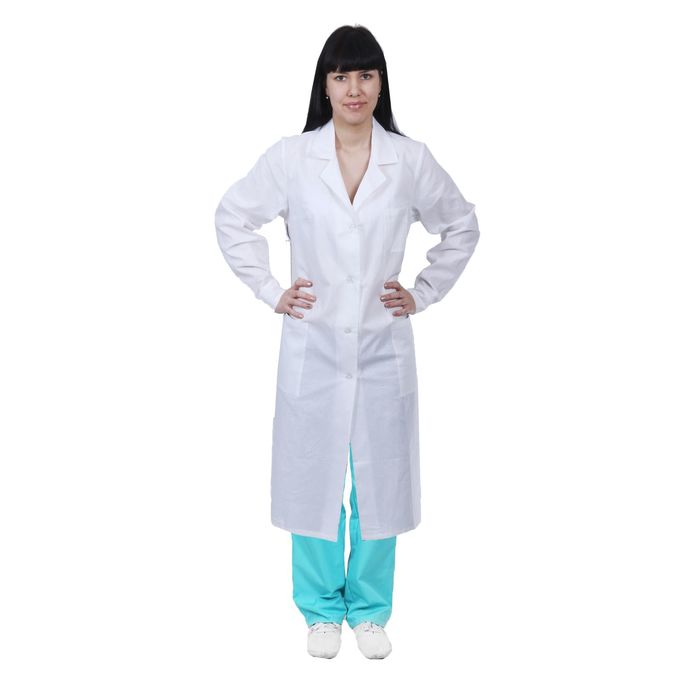 Халат женский, размер 44-46, рост 170-176 см, цвет белый