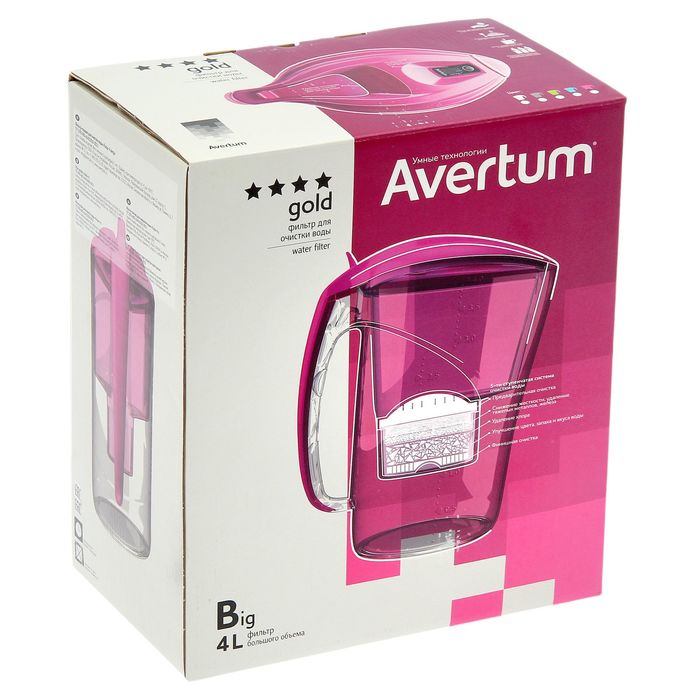 Фильтр-кувшин 4 л "Avertum. Голд", цвет аметист