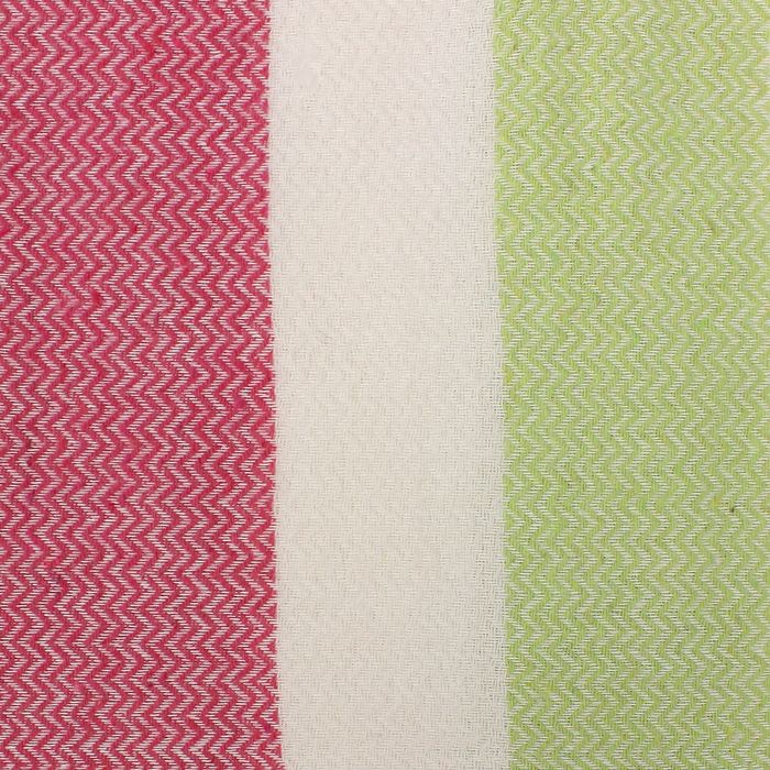 Плед шерстяной Лондон, 140х200, бел/оранж/мал/салат, 10% шерсть, 20% хл, пан 30%, пэ40%