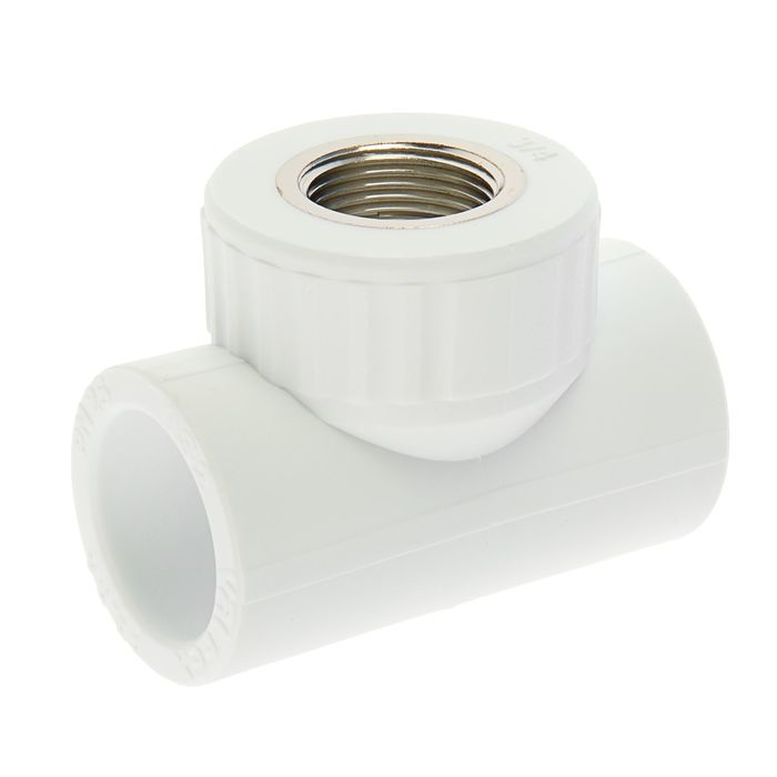Тройник комбинированный VALFEX, полипропиленовый, 32 мм х 3/4" х 32 мм, внутренняя резьба