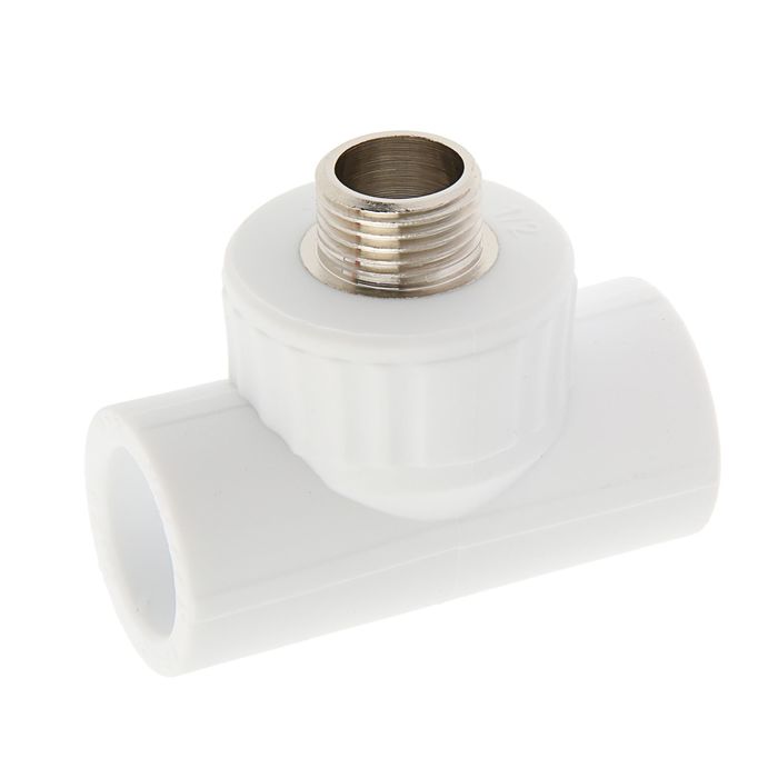Тройник комбинированный VALFEX, полипропиленовый, 25 мм х 1/2" х 25 мм, наружная резьба