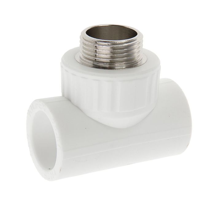 Тройник комбинированный VALFEX, полипропиленовый, 32 мм х 1" х 32 мм, наружная резьба