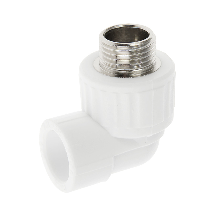 Уголок VALFEX, полипропиленовый, комбинированный, 20 мм х 1/2", наружная резьба