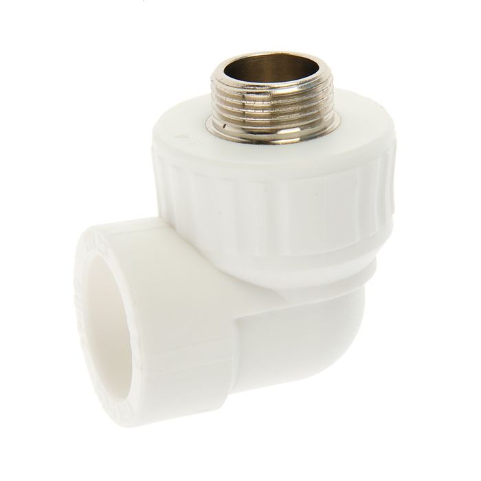 Уголок VALFEX, полипропиленовый, комбинированный, 32 мм х 3/4", наружная резьба