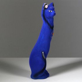 

Копилка "Кошка Фея", покрытие флок, синяя, 42 см