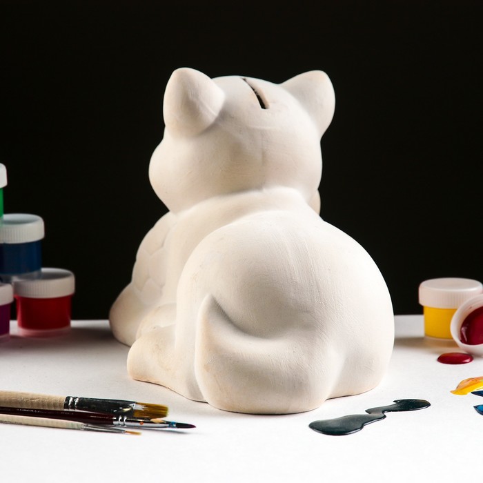 Копилка-раскраска "Кошка футболист"