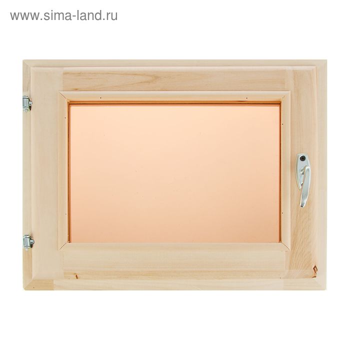 Окно, 40×50см, двойное стекло, тонированное, из липы