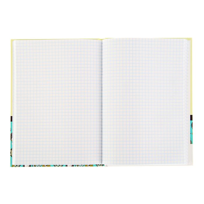 Записная книжка А5, 80 листов "Совушки", твердая обложка, глянцевая ламинация