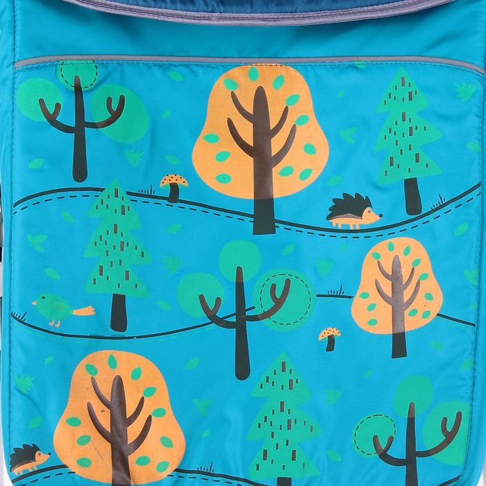 Санки-коляска "Изумрудный Лес", цвет синий