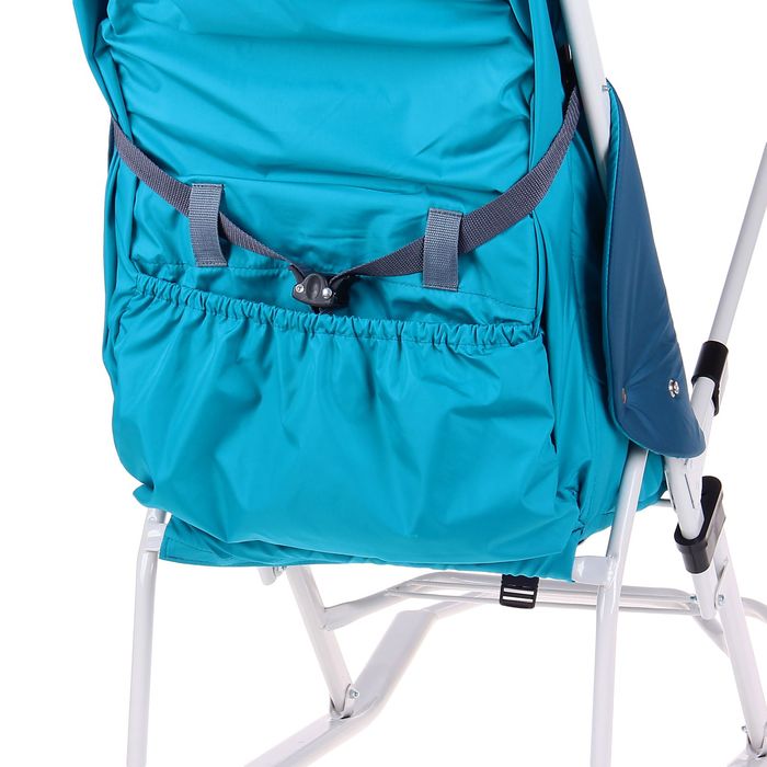 Санки-коляска "Изумрудный Лес", цвет синий