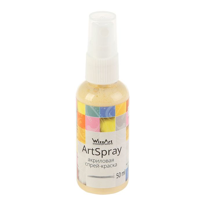Спрей-краска Pearl 50 мл WizzArt Spray Кремовый шелк перламутр SR15.50