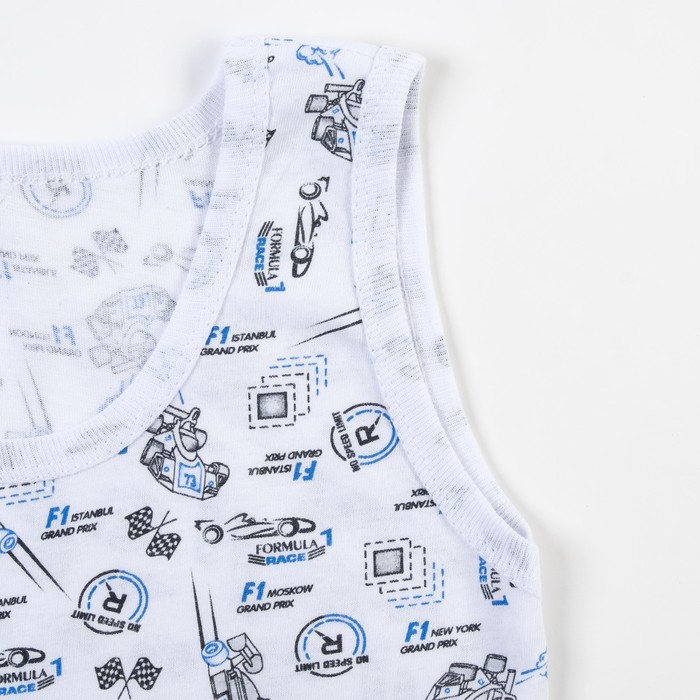 Комплект для мальчика (майка, трусы), рост 116-122 см, принт МИКС