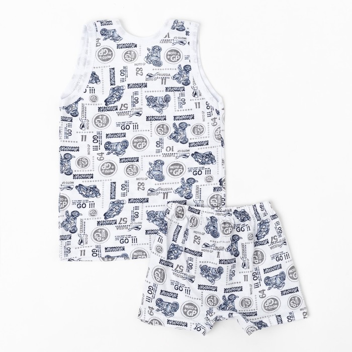 Комплект для мальчика (майка, трусы), рост 122-128 см, принт МИКС