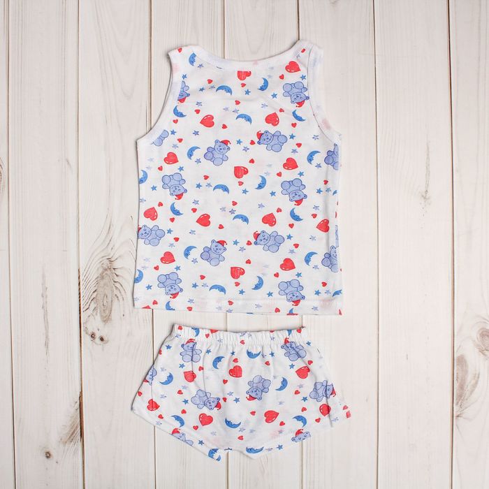 Комплект для мальчика (майка, трусы), рост 122-128 см, принт МИКС