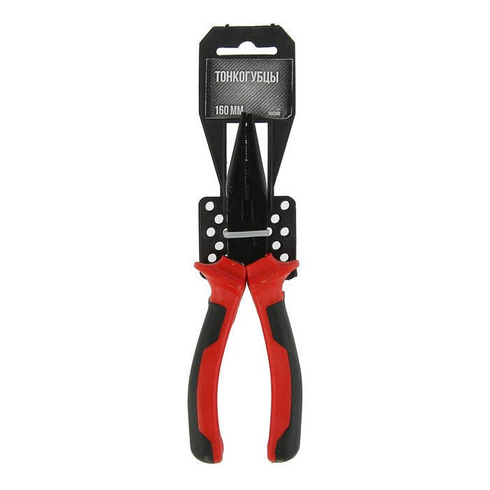 Тонкогубцы LOM, черные, 160 мм