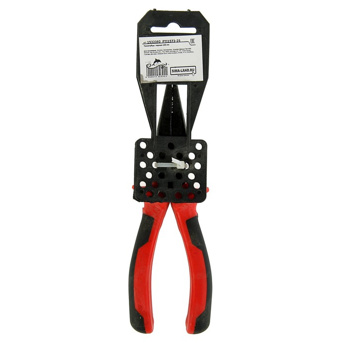 Тонкогубцы LOM, черные, 160 мм