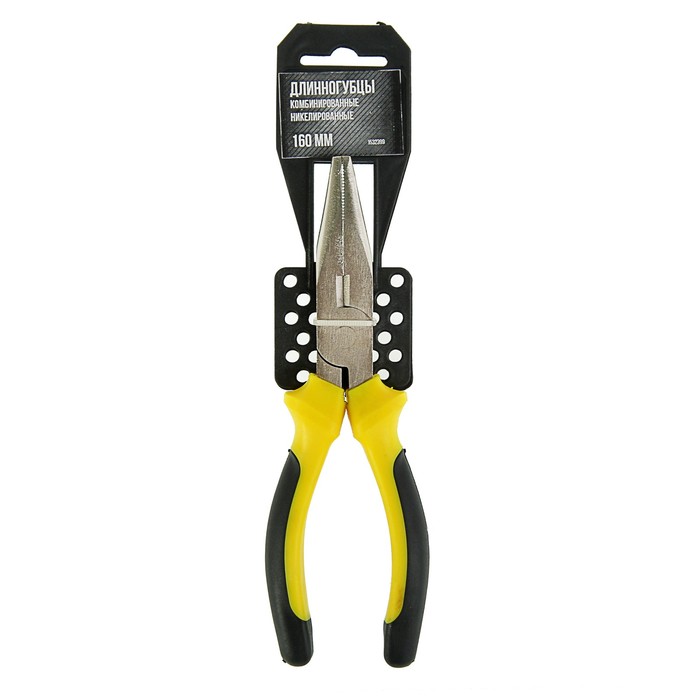 Длинногубцы LOM, никелированные, 160 мм