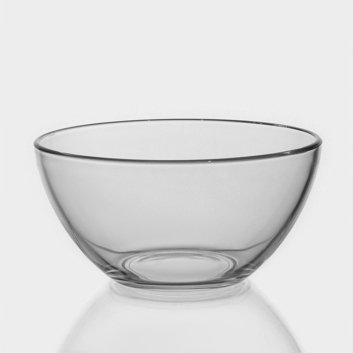 Салатник стеклянный «Гладкий», 850 мл, d=16 см салатник стеклянный фьюжн 300 мл 16×5 см