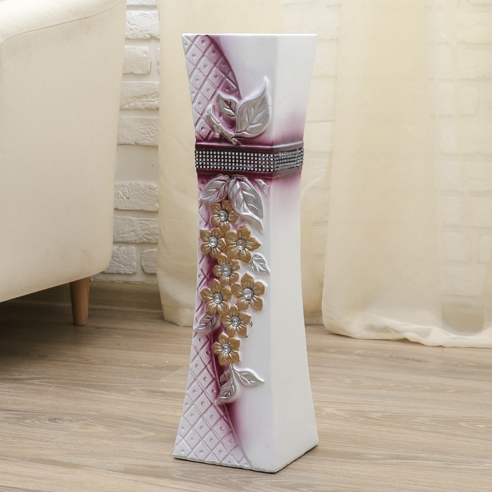 Ваза напольная "Цветочная ветвь" прямая