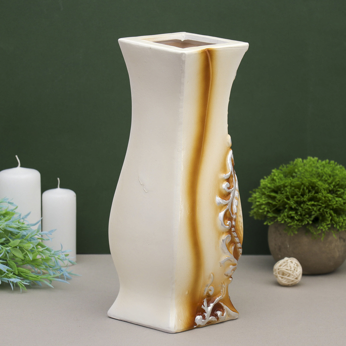 Ваза "Натюрморт" коричневая, микс