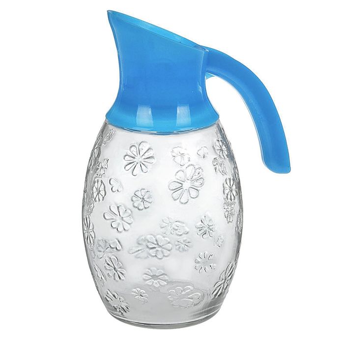 Кувшин 1,5 л "Цветок" 17х12,5х26 см, цвета МИКС