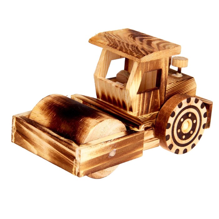 Сувенир из дерева "Асфальтоукладчик"