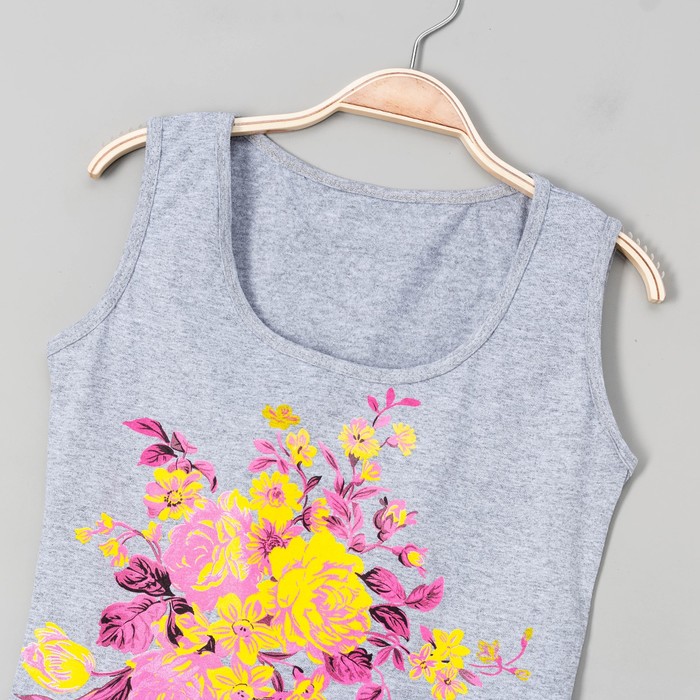 Комплект женский (майка, бриджи), размер 50, цвет серый (арт. ТК-173)