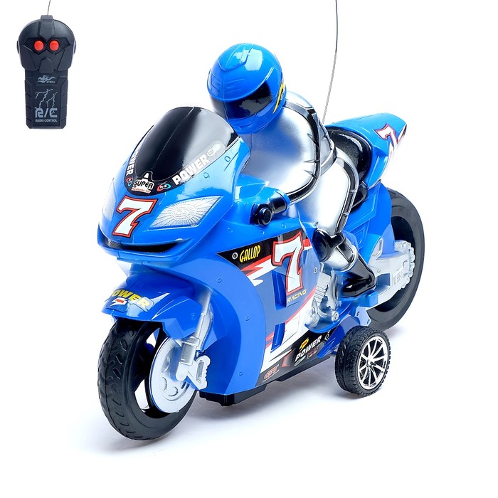 Мотоцикл радиоуправляемый "Спортбайк", цвета МИКС