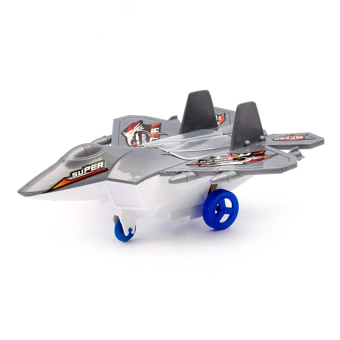 Самолёт инерционный "Истребитель", цвета МИКС