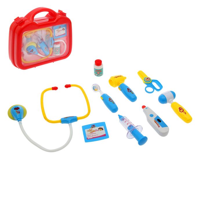 Игровой набор "Доктор-1", свет, звук, 9 предметов