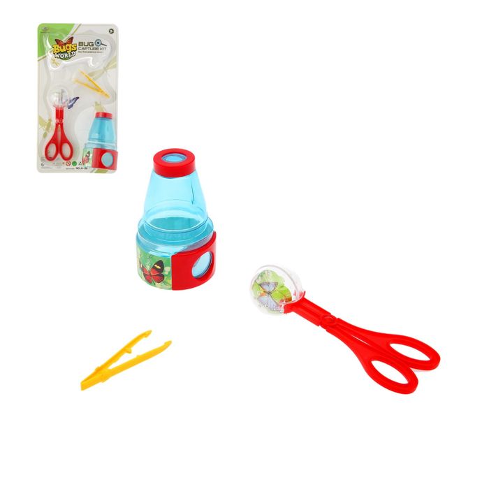 Набор для исследования "Юный биолог", с лупой, МИКС