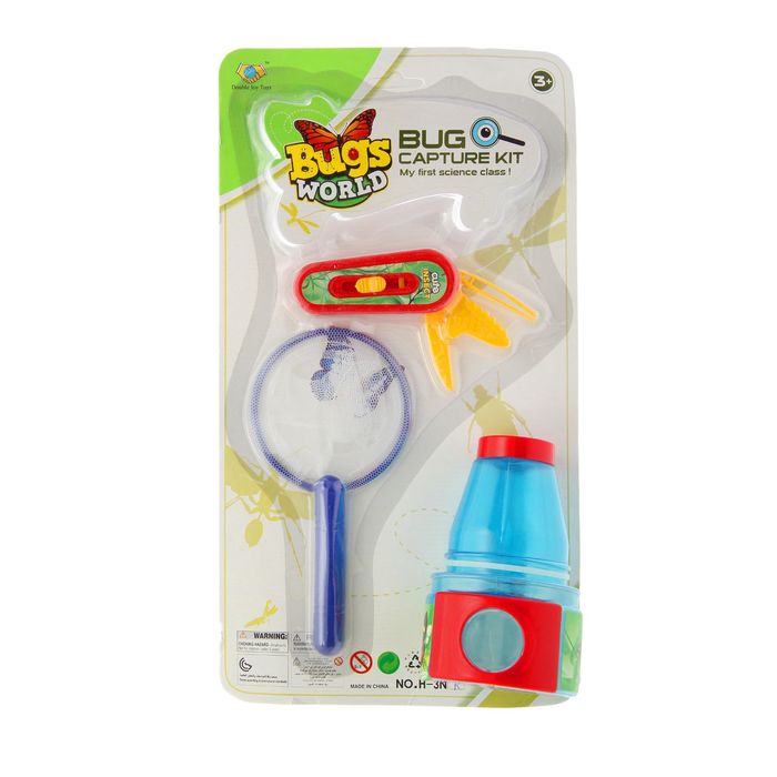 Набор для исследования "Юный биолог", с лупой, МИКС