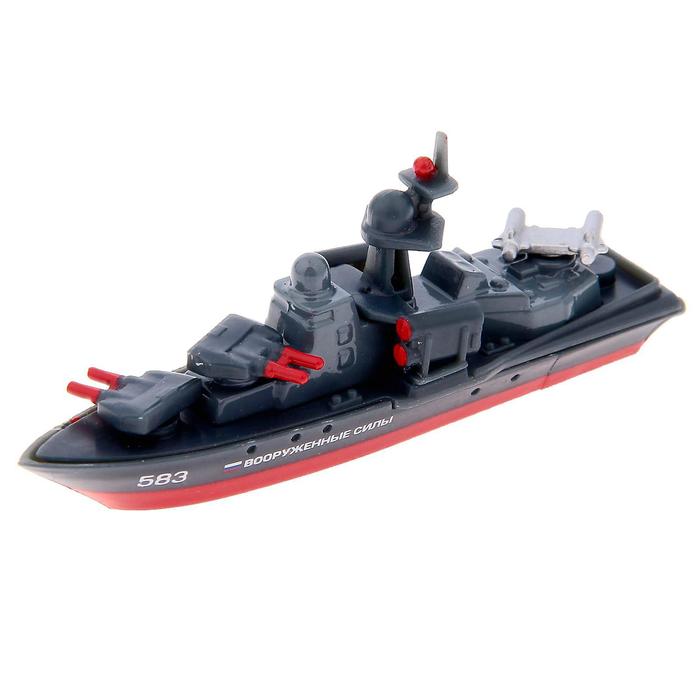 Корабль металлический, 7 см