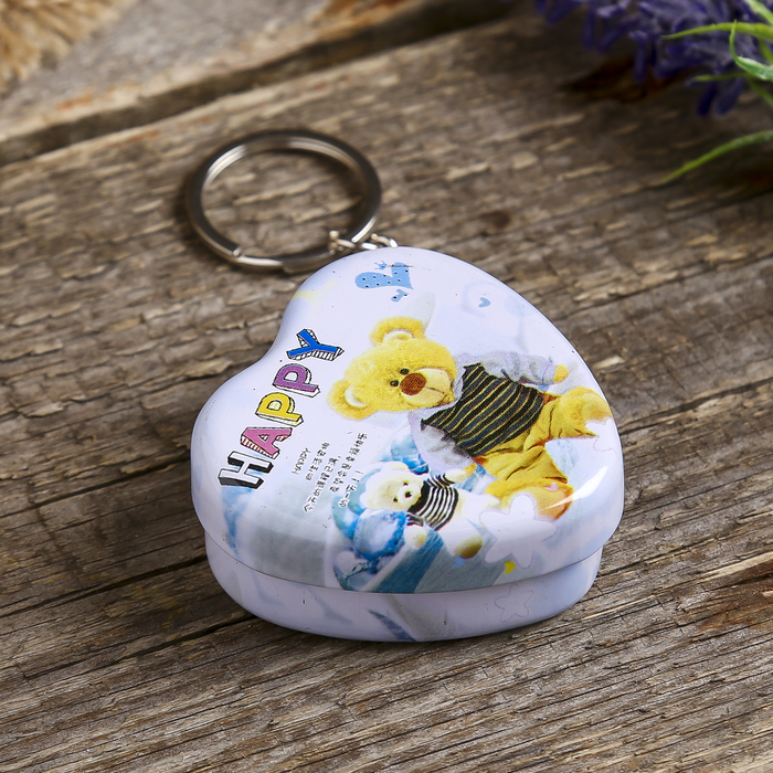 Шкатулка-брелок "Мишутка" МИКС 4,5х5х2 см