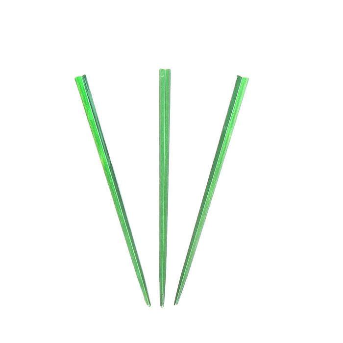 Пика для канапе "Палочка" набор 50 штук, цвет зеленый