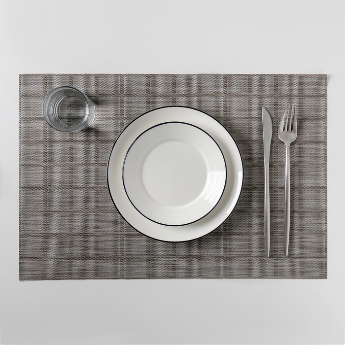 Салфетка кухонная "Квадраты" 45х30 см, белый