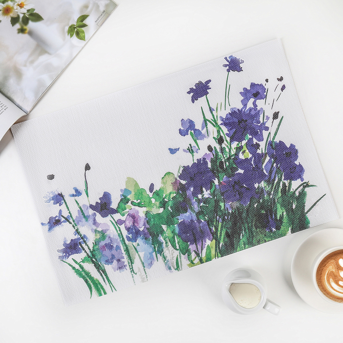 Салфетка кухонная "Васильки" 45х30 см