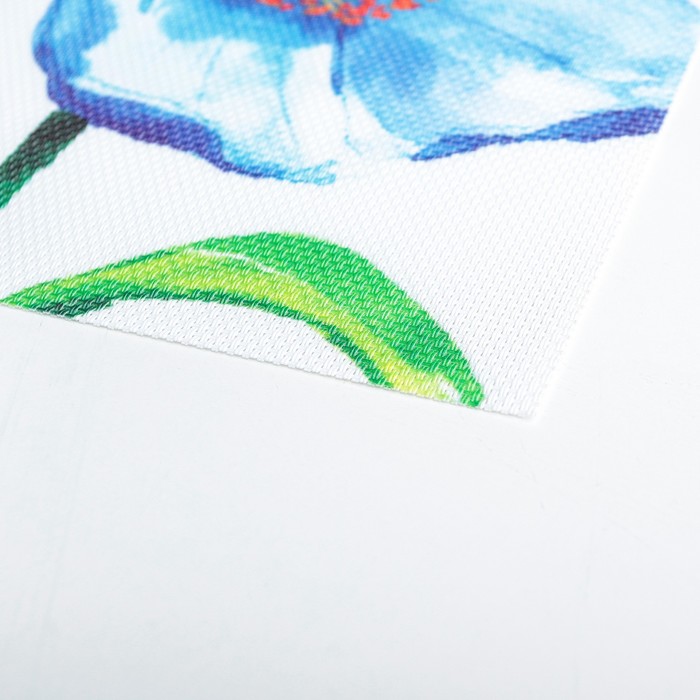 Салфетка кухонная "Голубые маки" 45х30 см