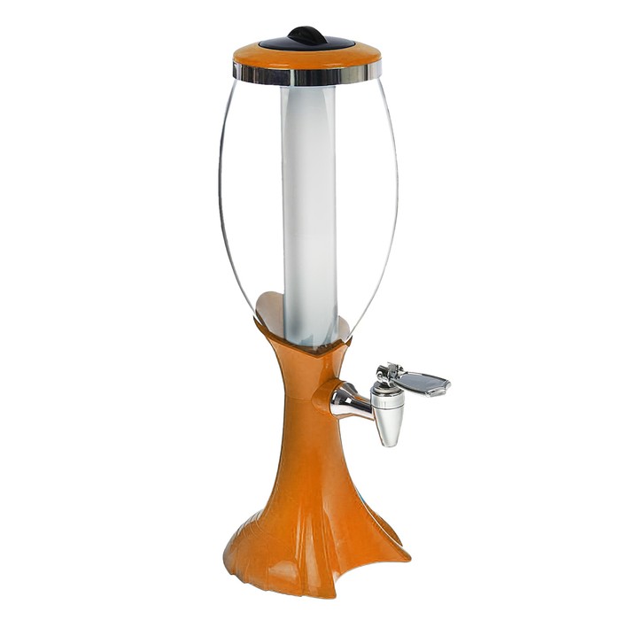 Башня пивная 1,5 л "Вавилон", цвет оранжевый