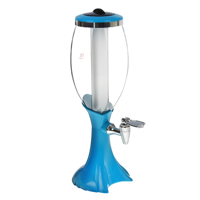 Башня пивная 1,5 л "Вавилон", цвет голубой