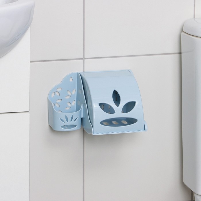 фото Держатель для туалетной бумаги и освежителя воздуха, цвет микс альтернатива