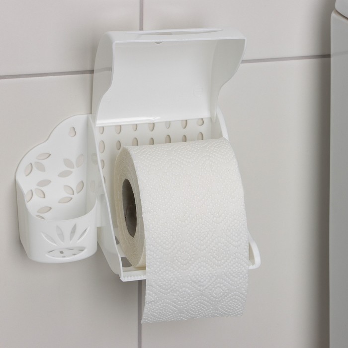 Держатель для туалетной бумаги и освежителя воздуха, цвет МИКС